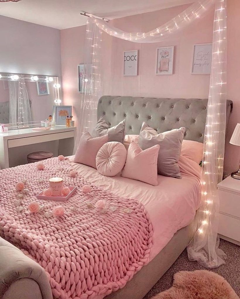 Gentle Pink Bedrooms