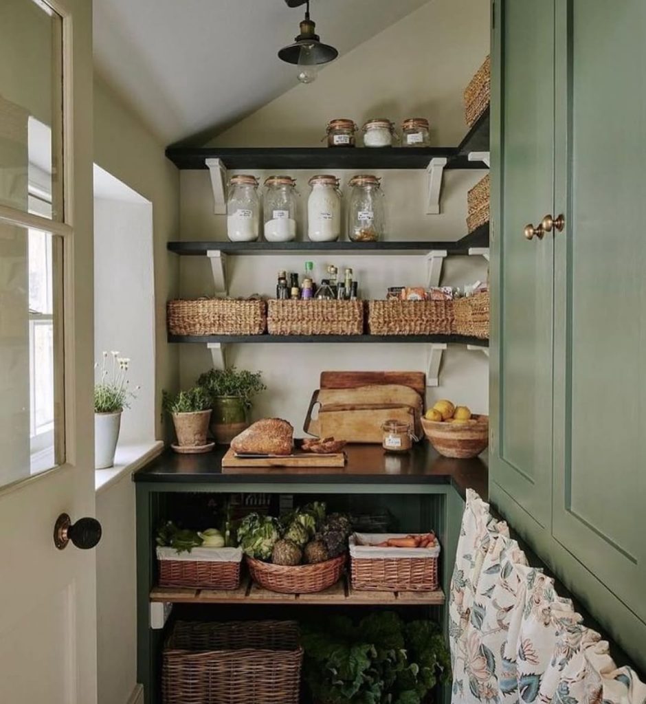 Narrow walk in pantry under stairs ideas that use every inch