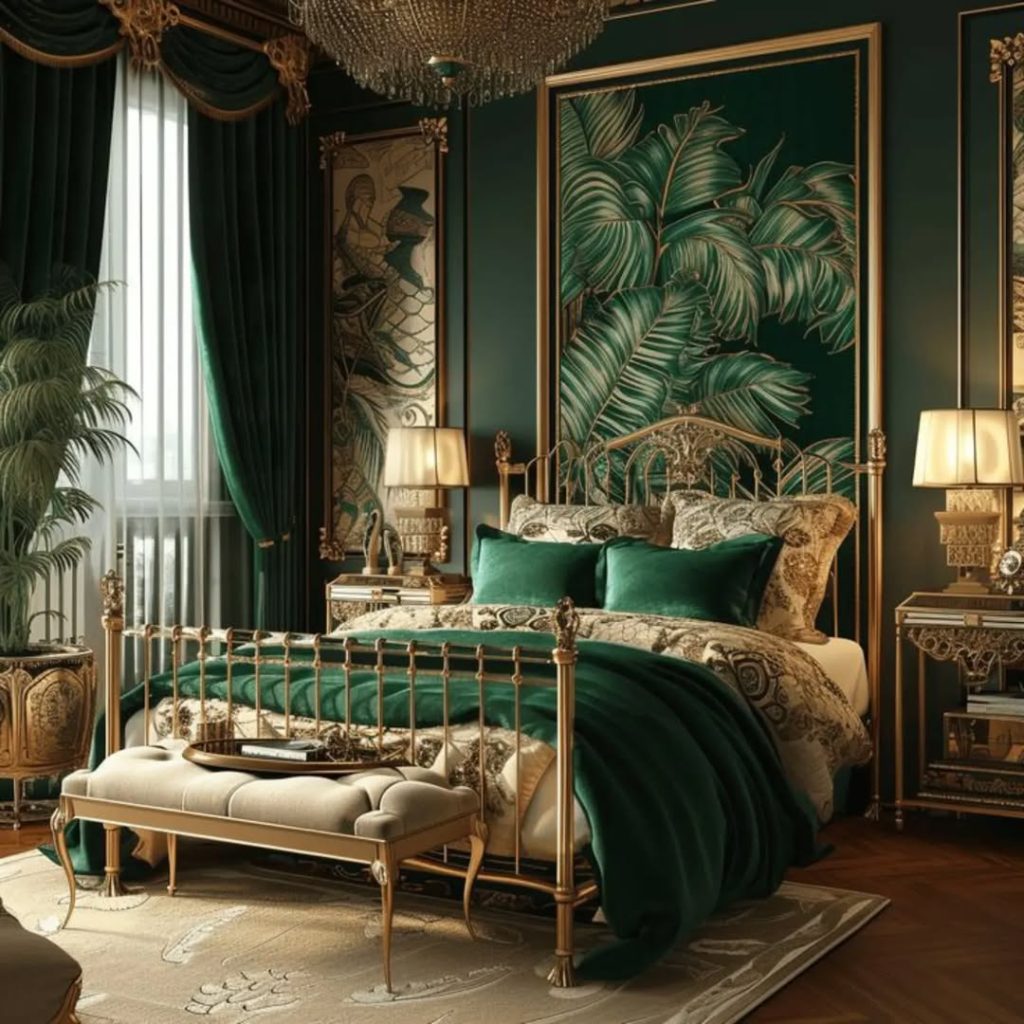 Refreshing Green Bedroom