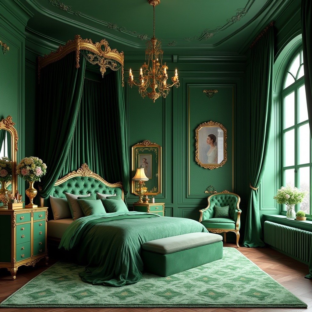 Refreshing Green Bedroom