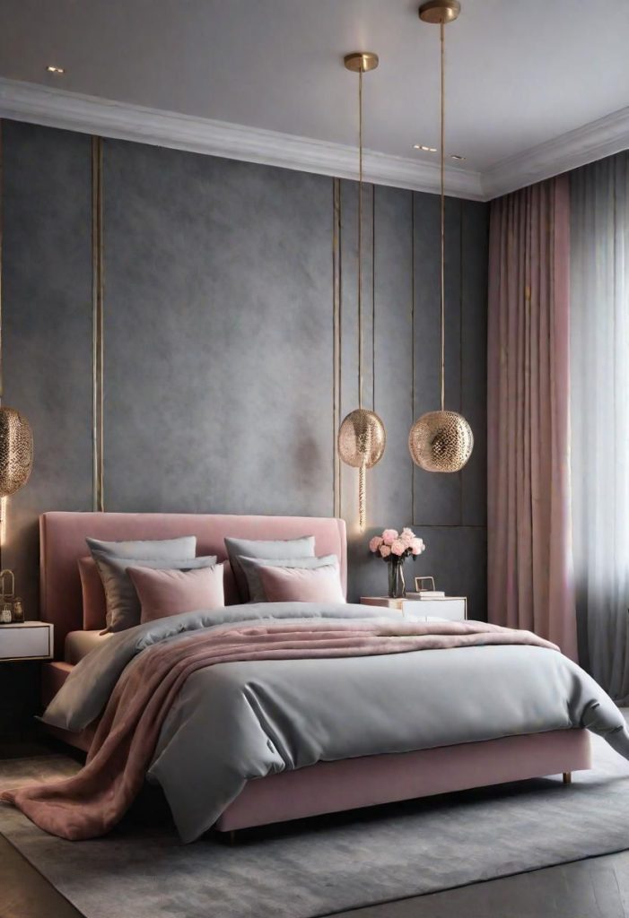 Soft Pink and Gray Bedroom Inspiration