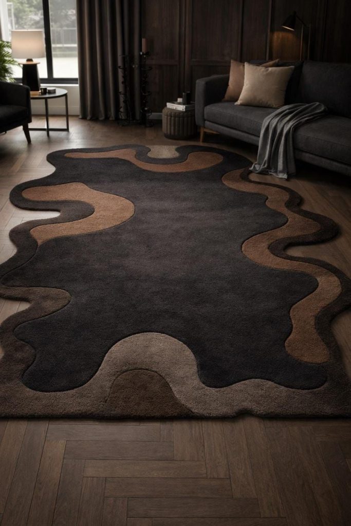 Gothic Inspired Rugs for Bold Living Rooms