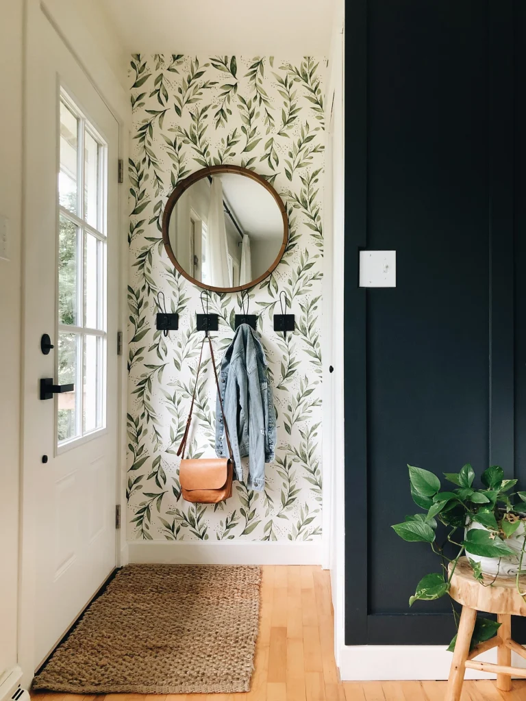 Wallpaper Ideas That Create Depth in Small Entryways