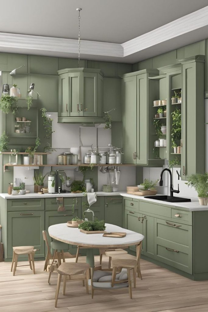 Green Kitchen Ideas from Bloxburg and Virtual Design Inspiration