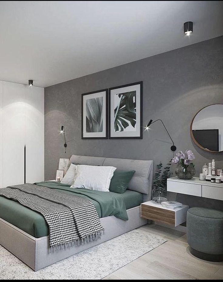 Space-Saving Gray Bedroom Ideas for Small Rooms
