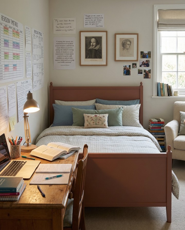 Beds with built in study tables for work from home living
