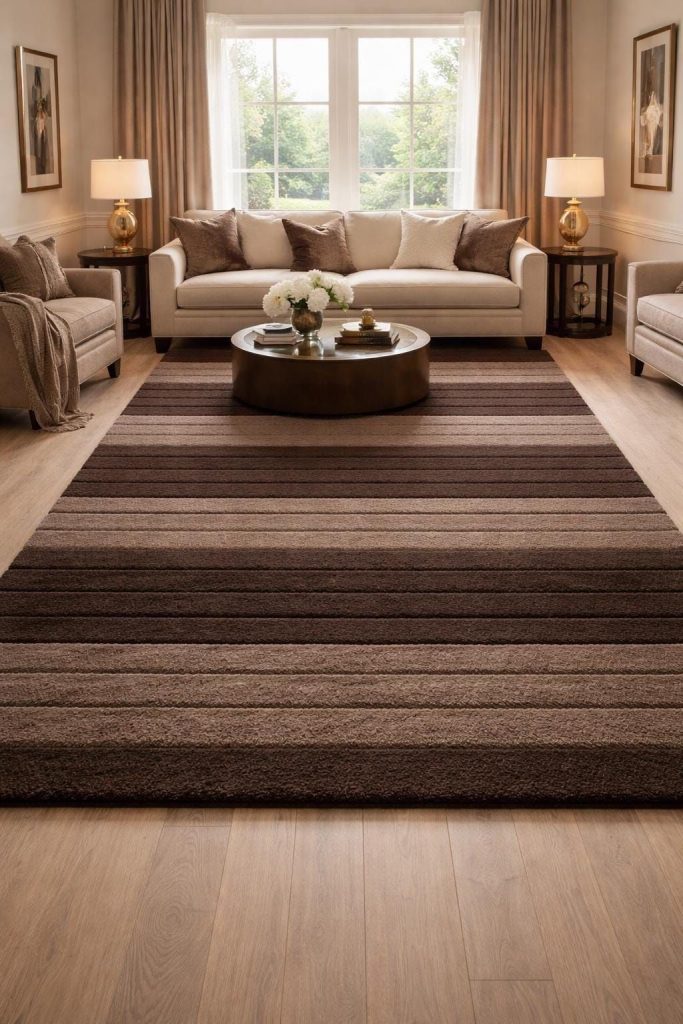 Brown Rugs for Cozy and Natural Living Rooms