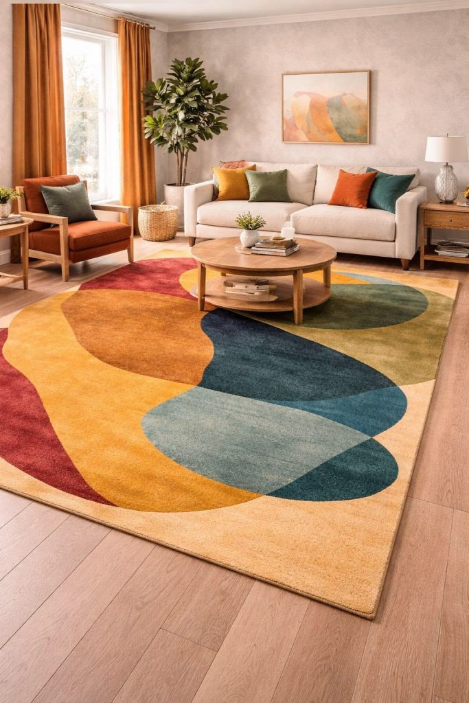 Colorful Rugs That Refresh a Living Room Fast