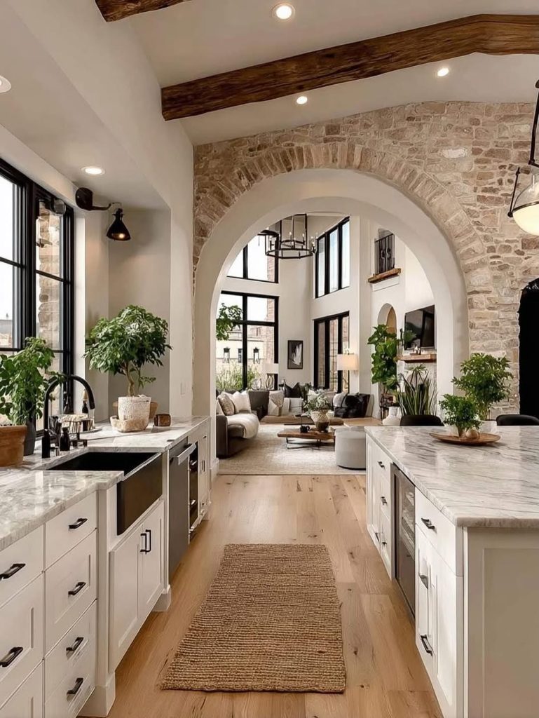 Cozy and Inviting Color Ideas for Open Kitchen Living Areas