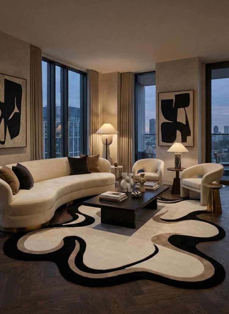 Elegant Living Room Rugs for 2026 Homes