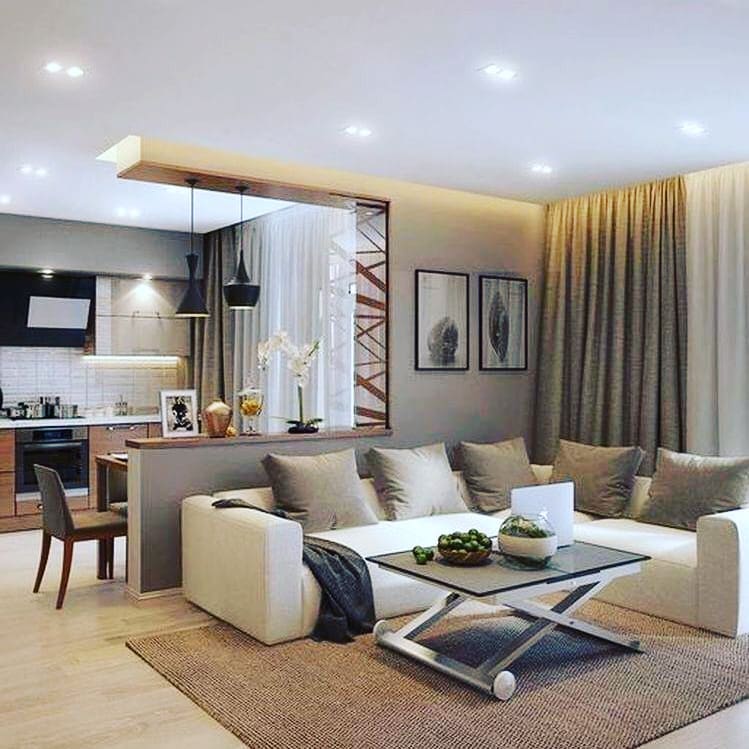Family-Friendly Open Concept Kitchen Dining Living Rooms