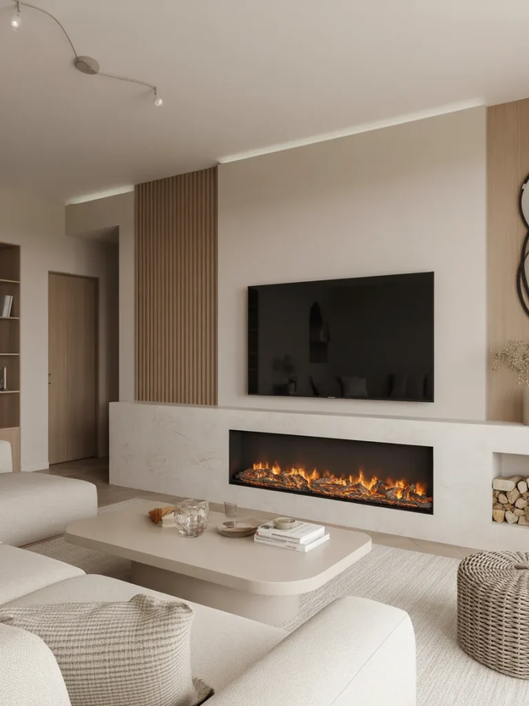 Built-In Fireplaces and TV Walls for Modern Homes