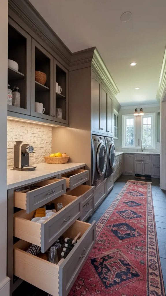 . Food Storage Ideas for Laundry Room Combos