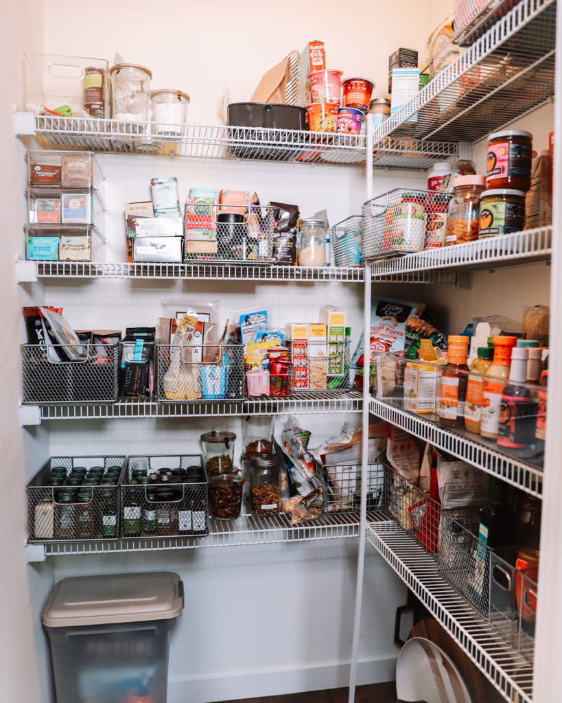 Turning Kitchen Cabinets into Pantry Storage
