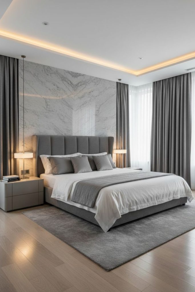 Soft Light Gray Bedroom Inspiration