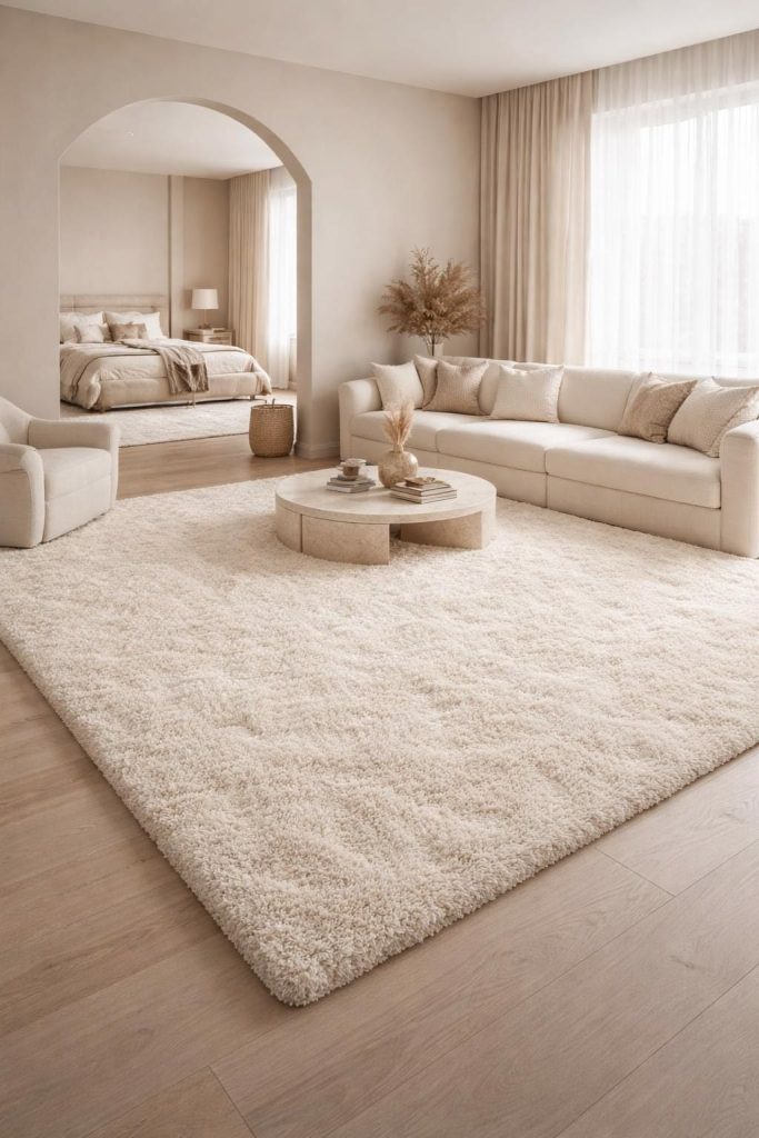Soft Neutral Rugs for Relaxed Living Rooms