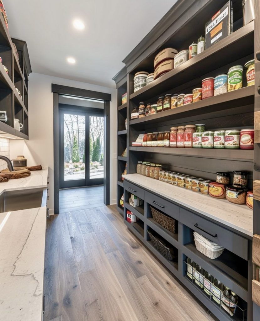 Spacious Walk-In Pantry Ideas with a Luxury Feel