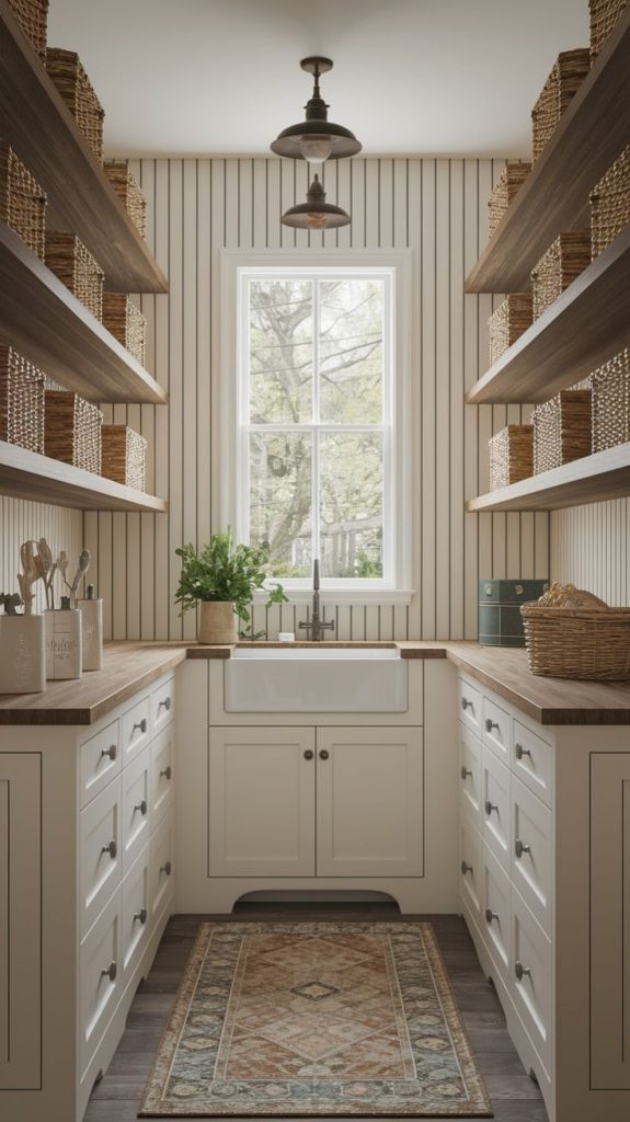  Walk-In Pantry Designs with a Window Light-Filled and Calm Spaces