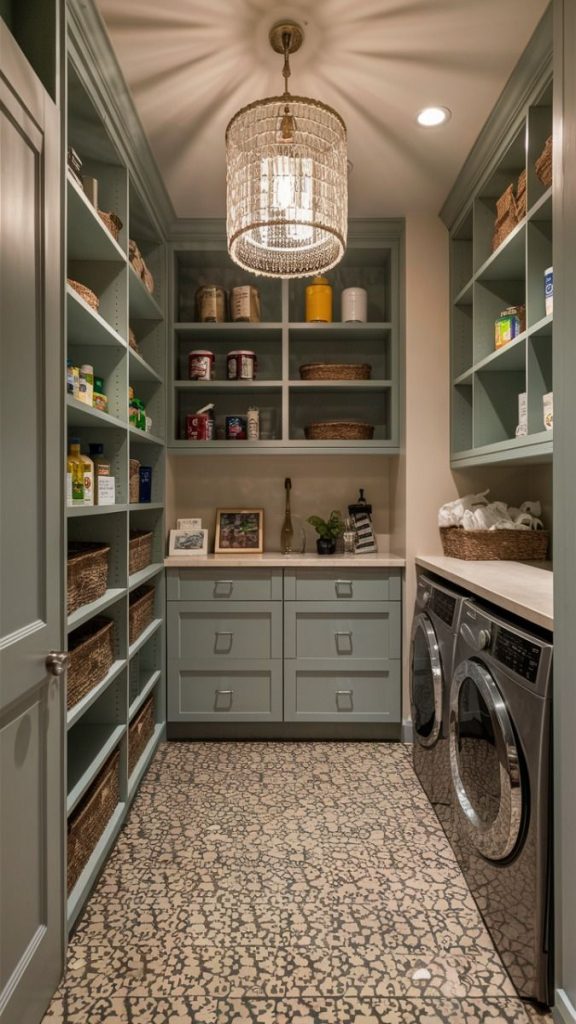  Walk-In Pantry and Laundry Room Combos