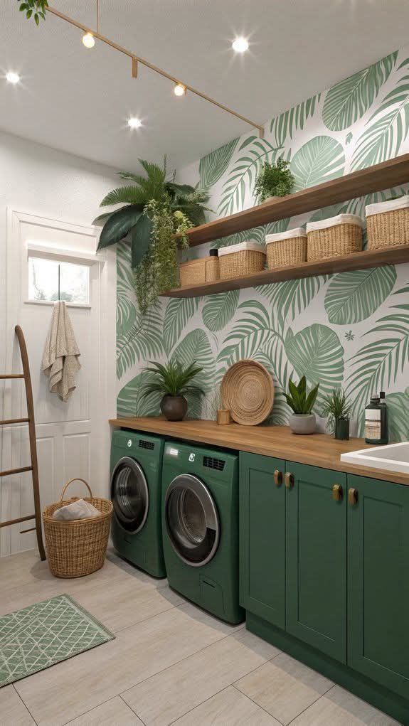 Wallpaper Ideas for Laundry Room Makeovers