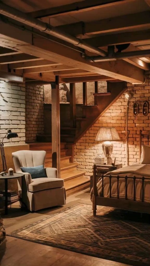 Warm and Rustic Basement Remodeling Ideas With a Farmhouse Feel