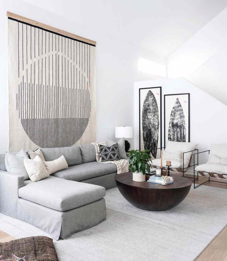 Big wall decor ideas for large living rooms