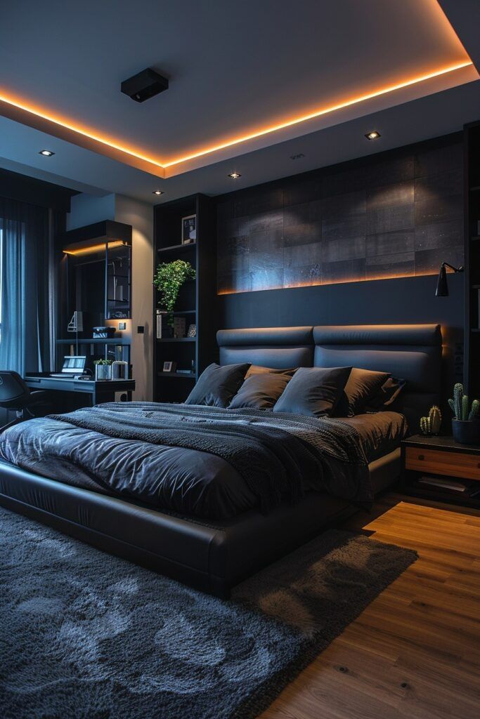 Black and Gray Bedroom Looks for a Strong Statement