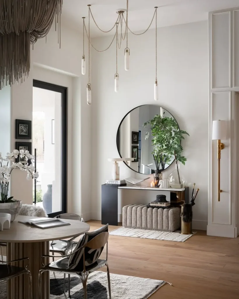 Small Entryway Designs Using Mirrors to Add Light and Space