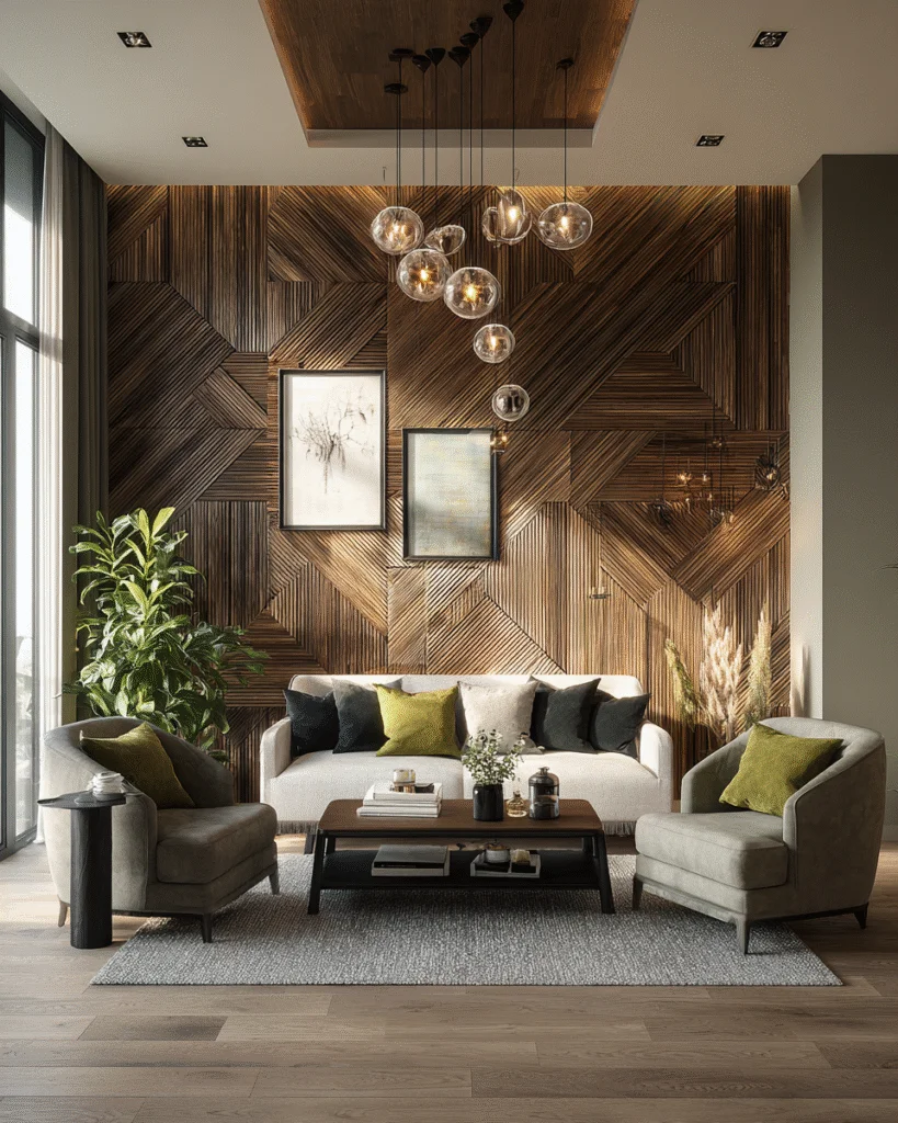 Wood Panel TV Wall Ideas for a Warm Modern Feel