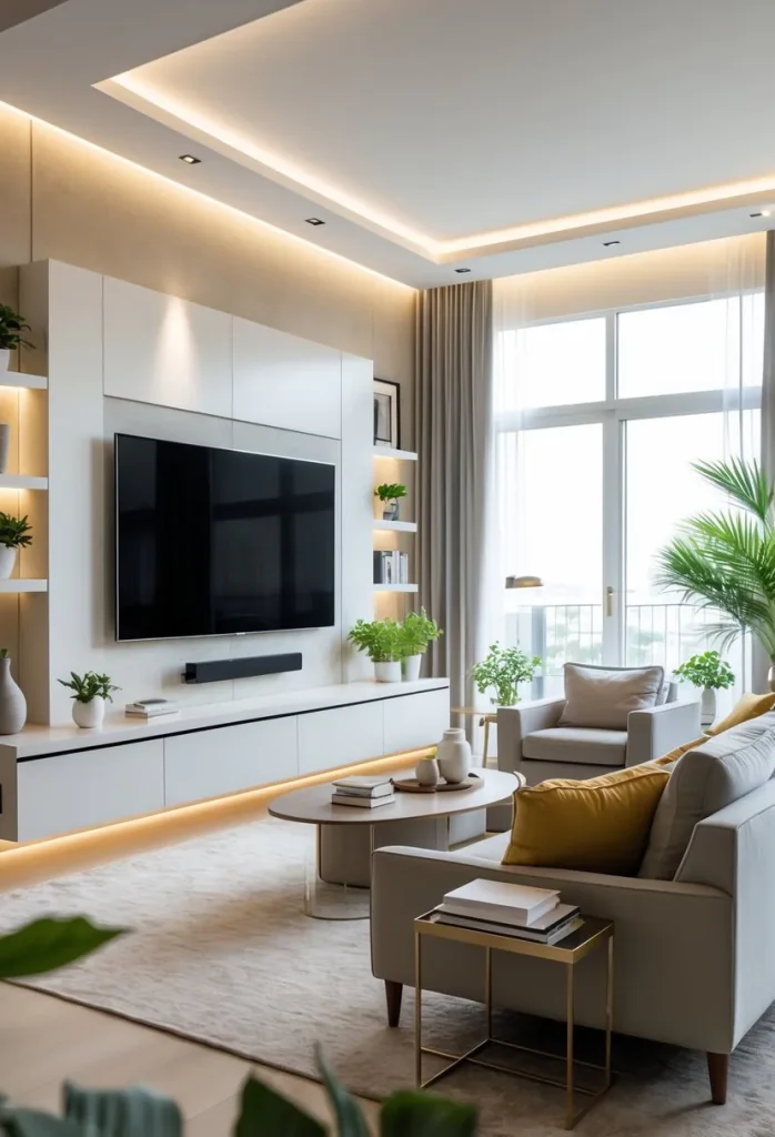 Easy and Practical Living Room TV Wall Ideas for Daily Use