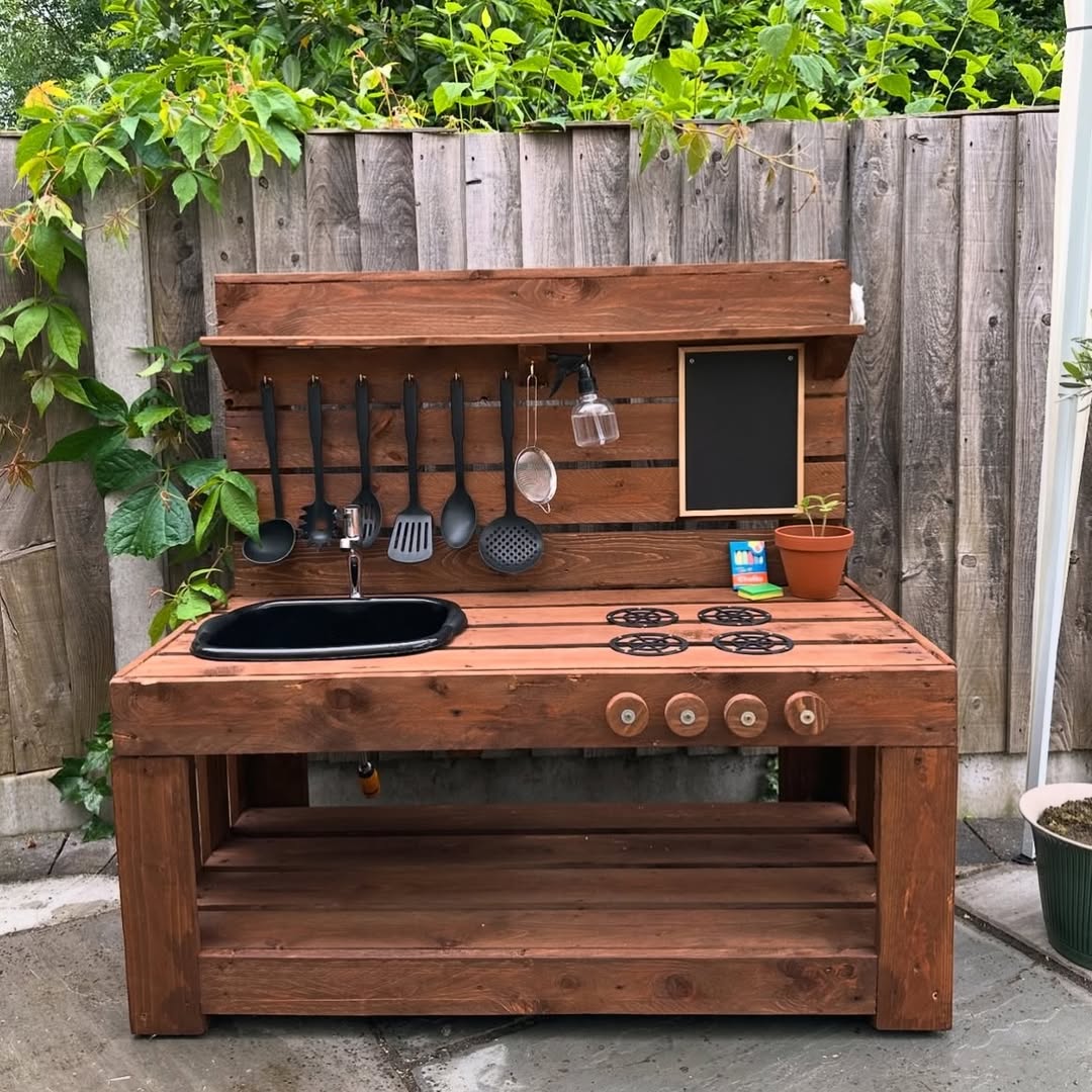 Mud Kitchen Setup
